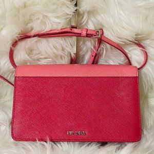 Prada authentic wallet with sling pre loved